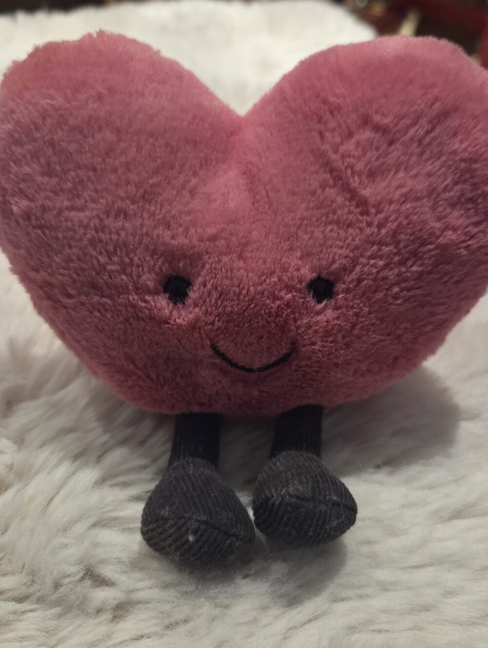 soft Jellycat Amuseable 5 inch Pink Heart plush toy, Retired.